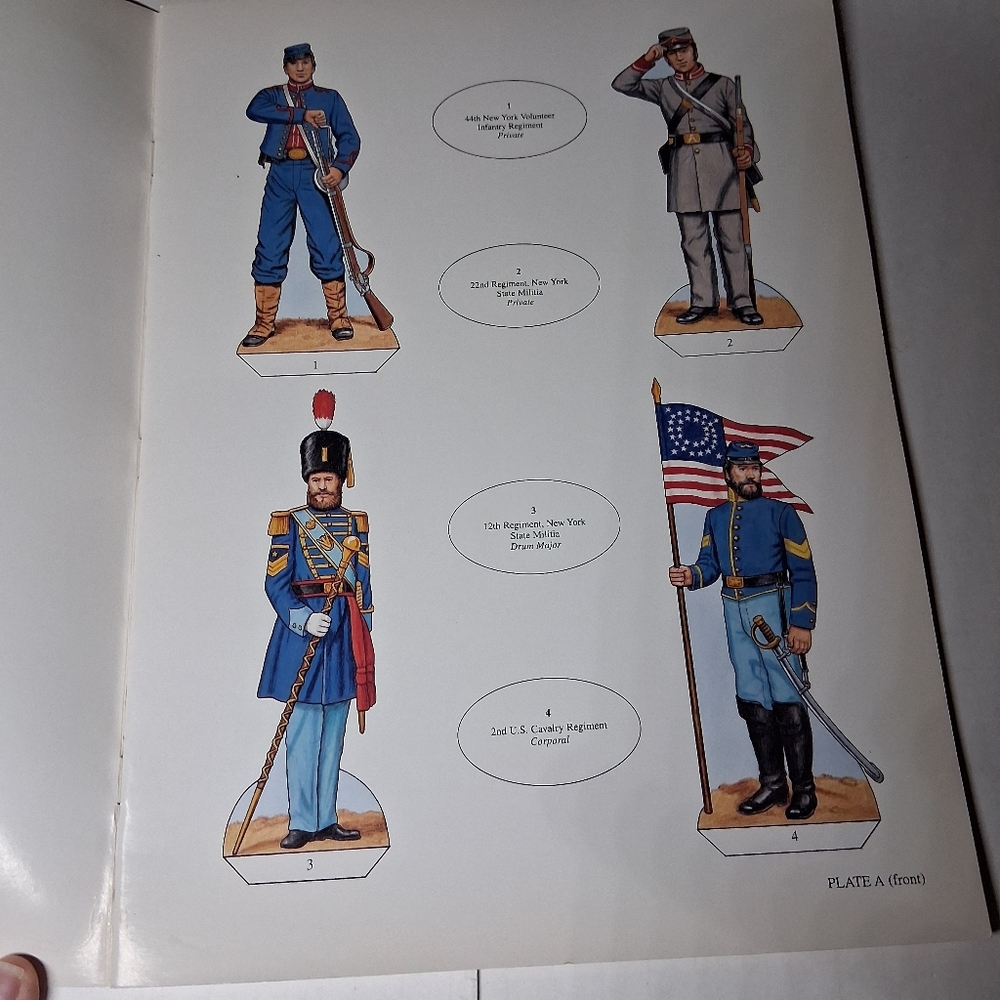 Confederate And Union Army Paper Soldiers Paper Dolls AG Smith - Picture 10 of 16